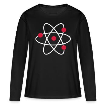 Science - T-shirt manches longues Premium bio Femme - noir - Devant - Julia (174cm)