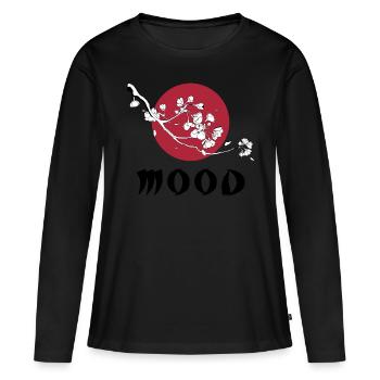 Humeur - T-shirt manches longues Premium bio Femme - noir - Devant - Julia (174cm)