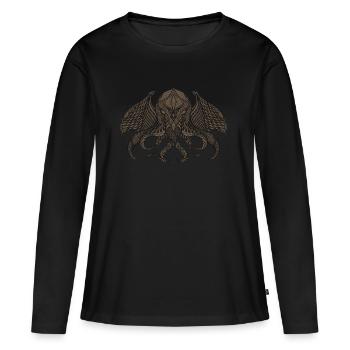 Cthulhu II Bronze - Women's Premium Organic Long Sleeve Shirt - black - Front - Julia (174cm)