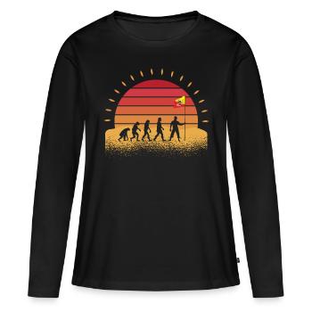 Sicilian Sicilian Sicily - Women's Premium Organic Long Sleeve Shirt - black - Front - Julia (174cm)