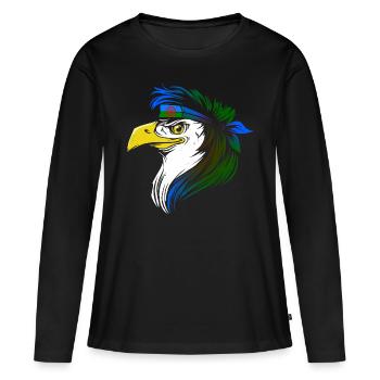 Roma - Women's Premium Organic Long Sleeve Shirt - black - Front - Julia (174cm)