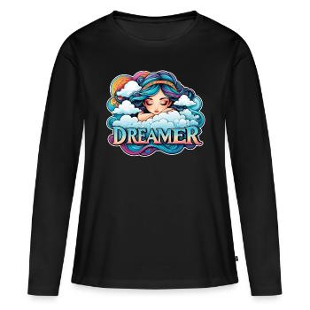 Dreamer - Dreamer - Dreamer - Dream - Reverie - Women's Premium Organic Long Sleeve Shirt - black - Front - Julia (174cm)