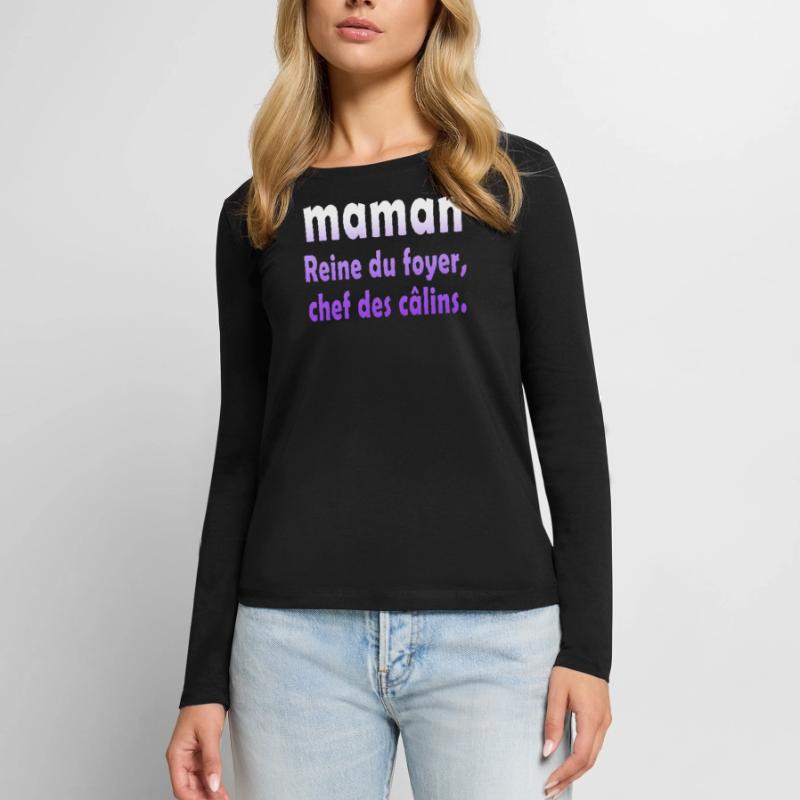 Mutter Mutter Humor Witz Geschenk Frauen Premium Bio Langarmshirt