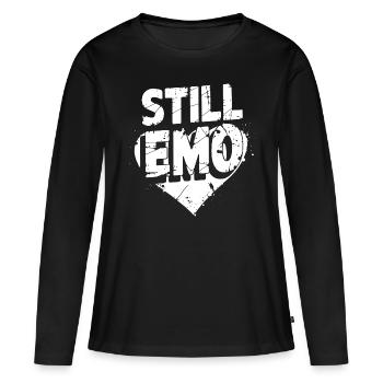 Toujours Emo ! Emo Goth Alternative - T-shirt manches longues Premium bio Femme - noir - Devant - Julia (174cm)