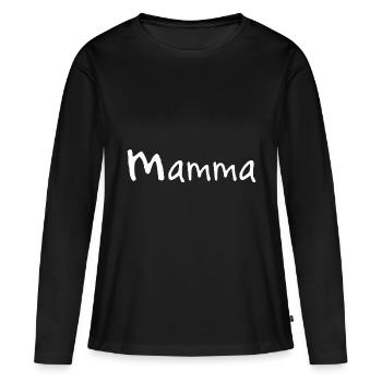 Mamma ist die Beste! Geschenkidee für alle Mammas. - Frauen Premium Bio Langarmshirt - Schwarz - Vorne - Julia (174cm)