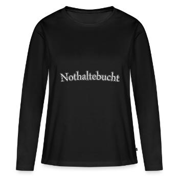 Emergency stop bay - Women's Premium Organic Long Sleeve Shirt - black - Front - Julia (174cm)