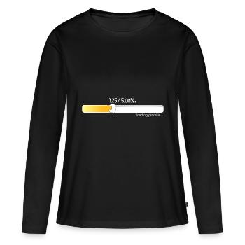 Promille Ladebalken - Frauen Premium Bio Langarmshirt - Schwarz - Vorne - Julia (174cm)