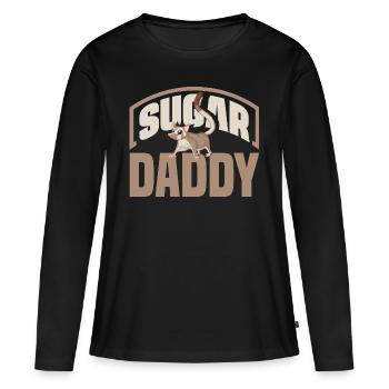 Sugar Glider Pet Sugar Daddy - Women's Premium Organic Long Sleeve Shirt - black - Front - Julia (174cm)