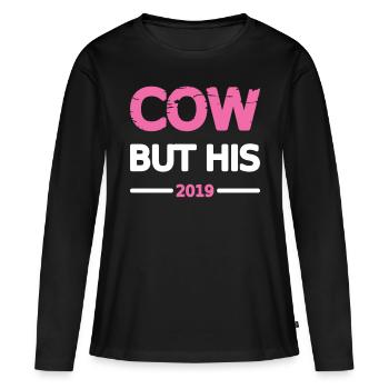 Zicke Pärchen 2019 Frau Design Motiv Grunge Vector - Frauen Premium Bio Langarmshirt - Schwarz - Vorne - Julia (174cm)