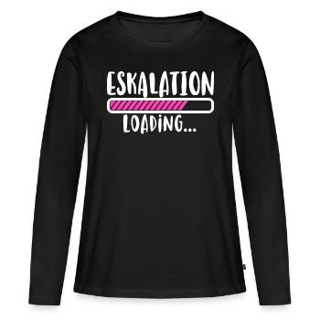 Escalation loading party bachelor party JGA - Women's Premium Organic Long Sleeve Shirt - black - Front - Julia (174cm)