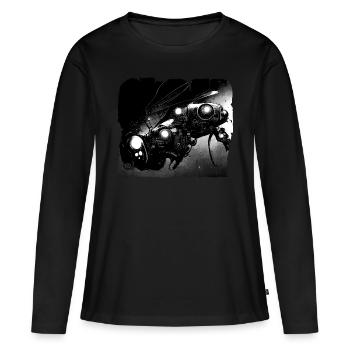Cyber Firefly - Women's Premium Organic Long Sleeve Shirt - black - Front - Julia (174cm)
