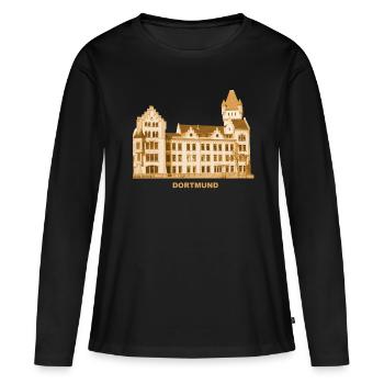 Château de Dortmund Hörder Rhénanie-du-Nord-Westphalie - T-shirt manches longues Premium bio Femme - noir - Devant - Julia (174cm)