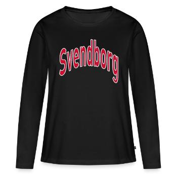 Canton de Svendborg - T-shirt manches longues Premium bio Femme - noir - Devant - Julia (174cm)