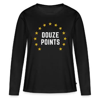 Eurovision Song Contest Douze Points Switzerland - Women's Premium Organic Long Sleeve Shirt - black - Front - Julia (174cm)