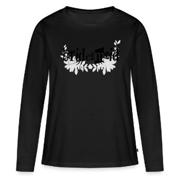 Demoiselle d’honneur - T-shirt manches longues Premium bio Femme - noir - Devant - Julia (174cm)