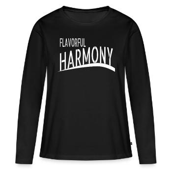 gift idea creating unity unity and collaboration - Women's Premium Organic Long Sleeve Shirt - black - Front - Julia (174cm)