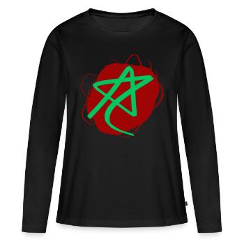 Marokko - Frauen Premium Bio Langarmshirt - Schwarz - Vorne - Julia (174cm)
