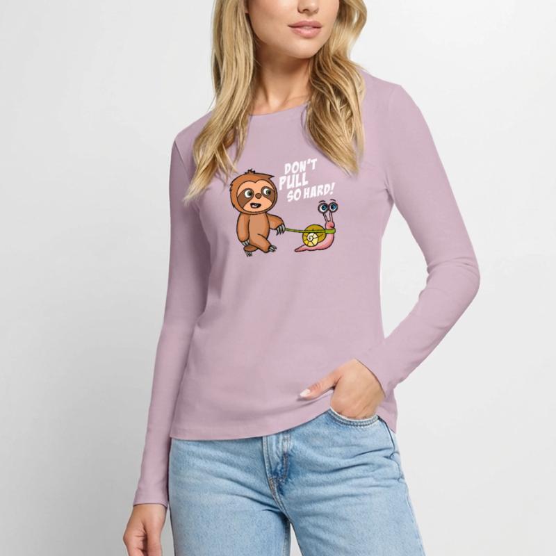 Don't pull so hard. Don't pull like that. Black Shirts Women's Premium Organic Long Sleeve Shirt
