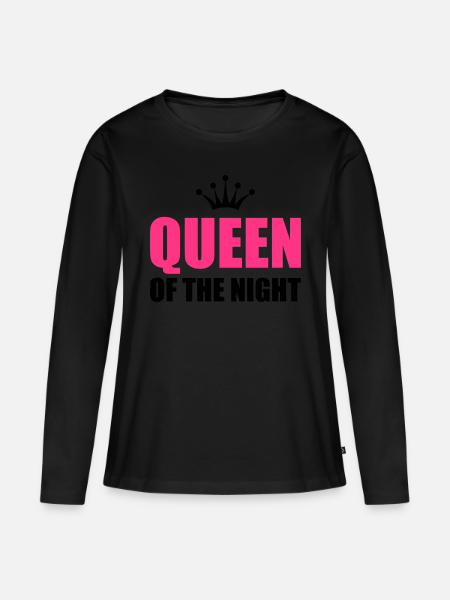 queenofthenight2 - Women's Premium Organic Long Sleeve Shirt - black