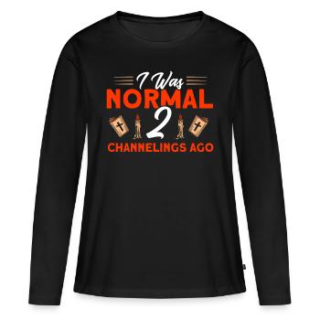 Spukhaus Geisterjäger Geisterjagd Geschenk - Frauen Premium Bio Langarmshirt - Schwarz - Vorne - Julia (174cm)
