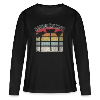 Data Center Autumn Foliage - Women's Premium Organic Long Sleeve Shirt - black - Front - Julia (174cm)