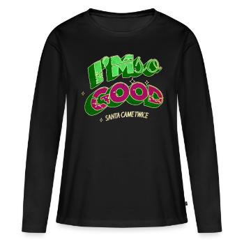 Christmas Animal Bedroom Christmas Present - Women's Premium Organic Long Sleeve Shirt - black - Front - Julia (174cm)
