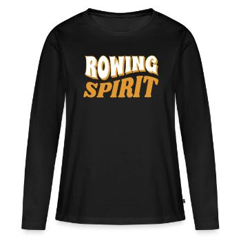 de l’aviron - Aviron - Rameur - Rameur - T-shirt manches longues Premium bio Femme - noir - Devant - Julia (174cm)