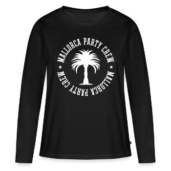 Mallorca Party Crew - T-shirt manches longues Premium bio Femme - noir - Devant - Julia (174cm)