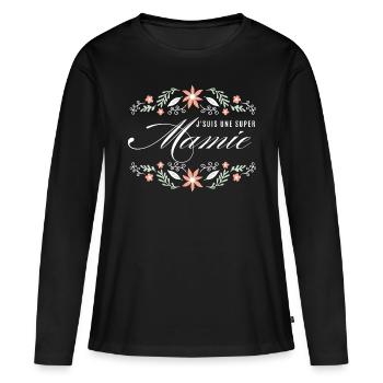 Ich bin eine großartige Oma - Frauen Premium Bio Langarmshirt - Schwarz - Vorne - Julia (174cm)
