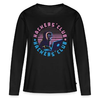Programmer Coder Software Developer - Women's Premium Organic Long Sleeve Shirt - black - Front - Julia (174cm)