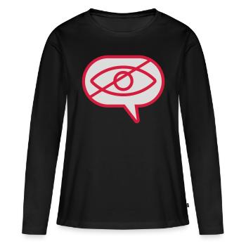 Do not see visual eye - Women's Premium Organic Long Sleeve Shirt - black - Front - Julia (174cm)