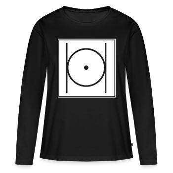 Illuminati maçonniques - T-shirt manches longues Premium bio Femme - noir - Devant - Julia (174cm)