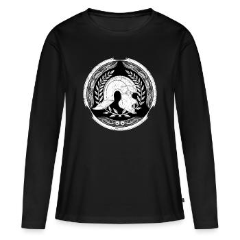 Légionnaire romain - T-shirt manches longues Premium bio Femme - noir - Devant - Julia (174cm)