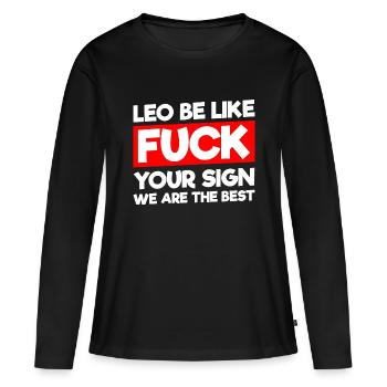 Horoscope Zodiaque Bonheur - T-shirt manches longues Premium bio Femme - noir - Devant - Julia (174cm)