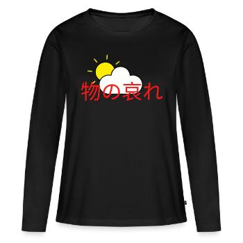 Mono keine bewusste Sonne - Frauen Premium Bio Langarmshirt - Schwarz - Vorne - Julia (174cm)