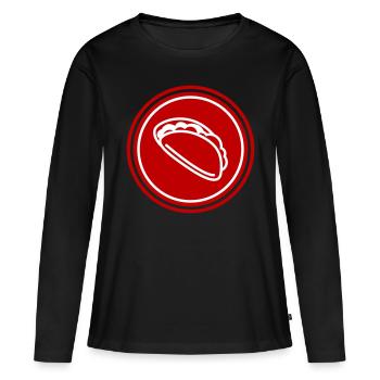 Burrito Symbol - Women's Premium Organic Long Sleeve Shirt - black - Front - Julia (174cm)