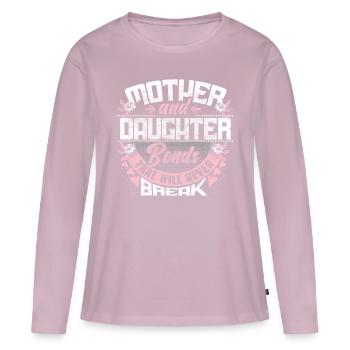 Mutter Tochter Eltern - Frauen Premium Bio Langarmshirt - Altrosa - Vorne - Julia (174cm)