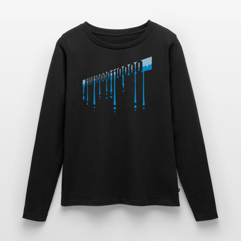 Binary Code Program Language Women's Premium Organic Long Sleeve Shirt