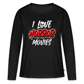 Filmstar Leinwand Action Hollywood - Frauen Premium Bio Langarmshirt - Schwarz - Vorne - Julia (174cm)
