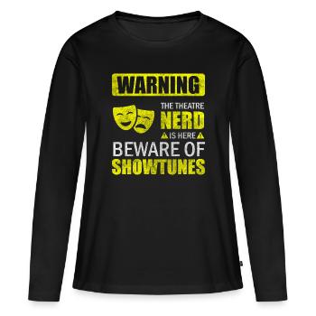 Schauspieler Bühnenbild Theaterfreund Probe - Frauen Premium Bio Langarmshirt - Schwarz - Vorne - Julia (174cm)