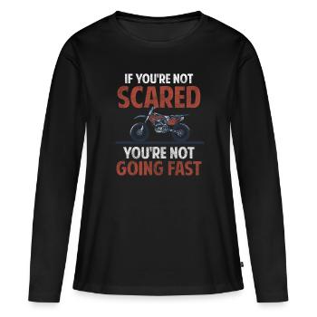 Dirtbike Dreck Biking - Frauen Premium Bio Langarmshirt - Schwarz - Vorne - Julia (174cm)