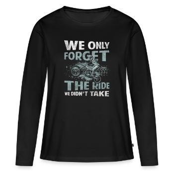 Dirtbike Dreck Street - Frauen Premium Bio Langarmshirt - Schwarz - Vorne - Julia (174cm)
