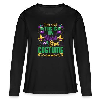 Festival de rue du carnaval - T-shirt manches longues Premium bio Femme - noir - Devant - Julia (174cm)
