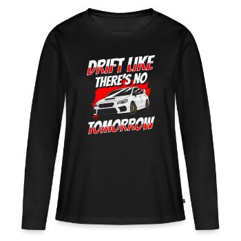 Speedster d’asphalte de voiture à la dérive - T-shirt manches longues Premium bio Femme - noir - Devant - Julia (174cm)