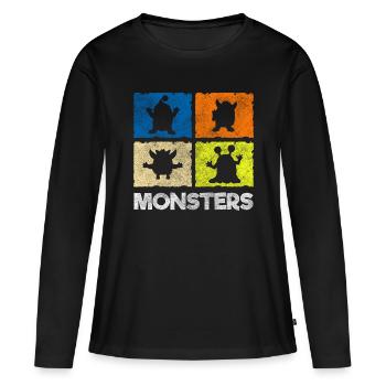 Déguisement d’Halloween Creature Kids - T-shirt manches longues Premium bio Femme - noir - Devant - Julia (174cm)