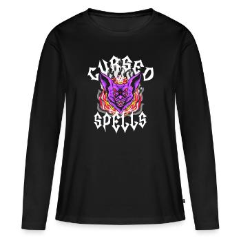 Cursed Spells - Women's Premium Organic Long Sleeve Shirt - black - Front - Julia (174cm)