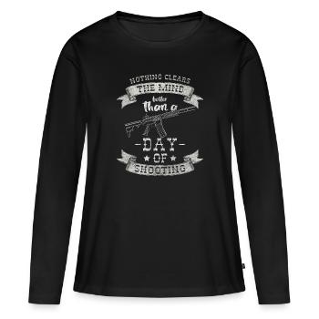 Weapons Sport Shooting Assault Rifle - Women's Premium Organic Long Sleeve Shirt - black - Front - Julia (174cm)