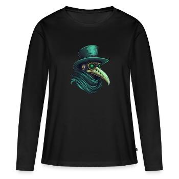 Peste Docteur Docteur Docteur - T-shirt manches longues Premium bio Femme - noir - Devant - Julia (174cm)