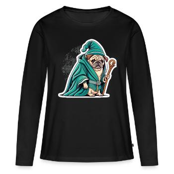 Zauberer - Frauen Premium Bio Langarmshirt - Schwarz - Vorne - Julia (174cm)