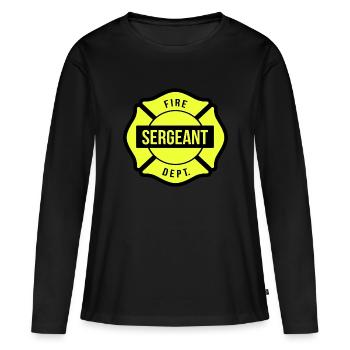 Fire Sergeant - Women's Premium Organic Long Sleeve Shirt - black - Front - Julia (174cm)